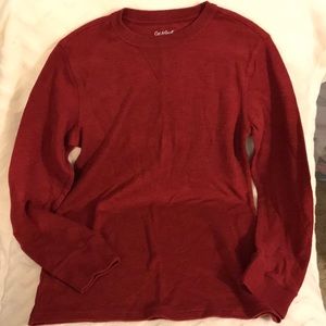 Cat &Jack youth XL long sleeve thermal red